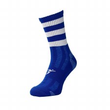 Precision Pro Hooped GAA Mid Socks (Royal White) Adults Uk 7-11